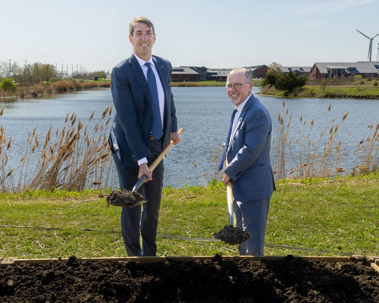COUNTRY Financial CEO Jim Jacobs and Heartland Community College President Keith Cornille